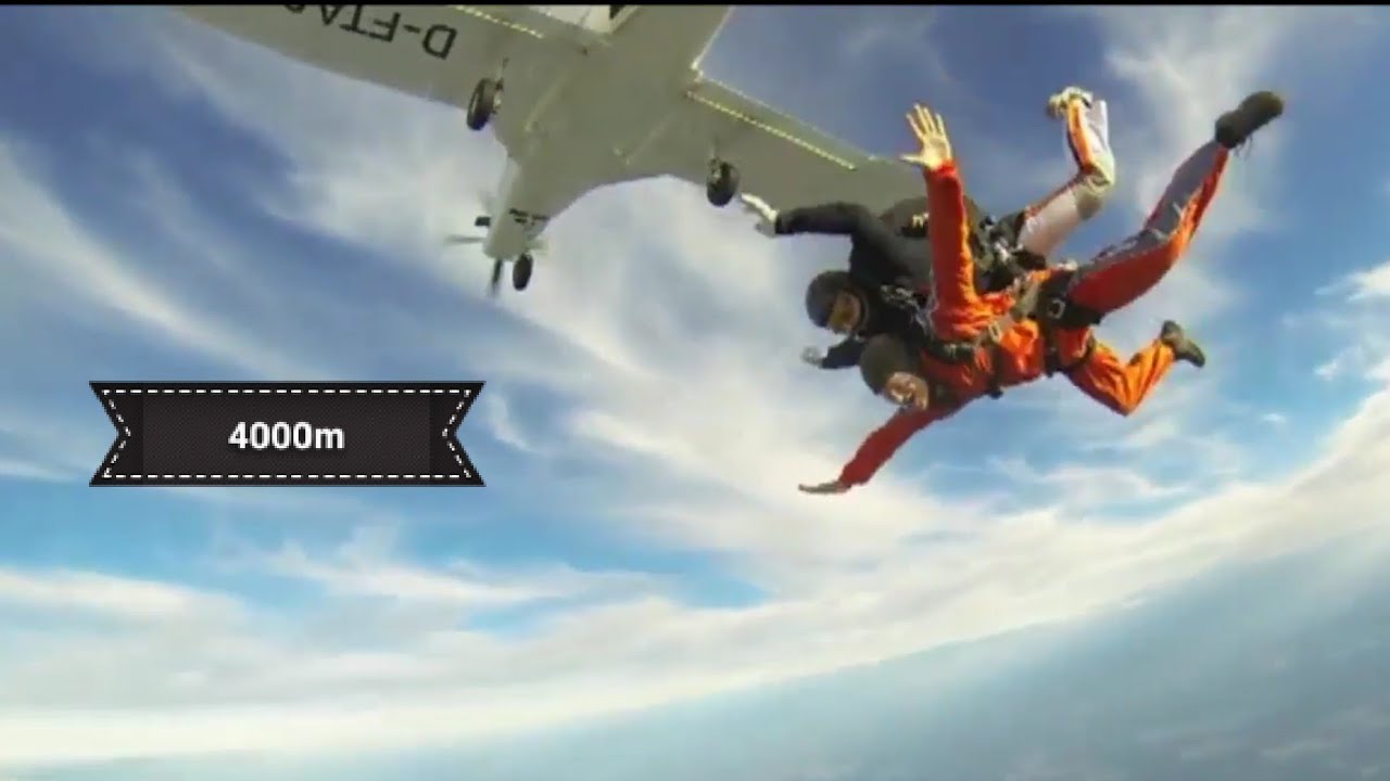 Tandem Fallschirmsprung aus 4000 m Höhe am 01. Sep 2013 in Gransee