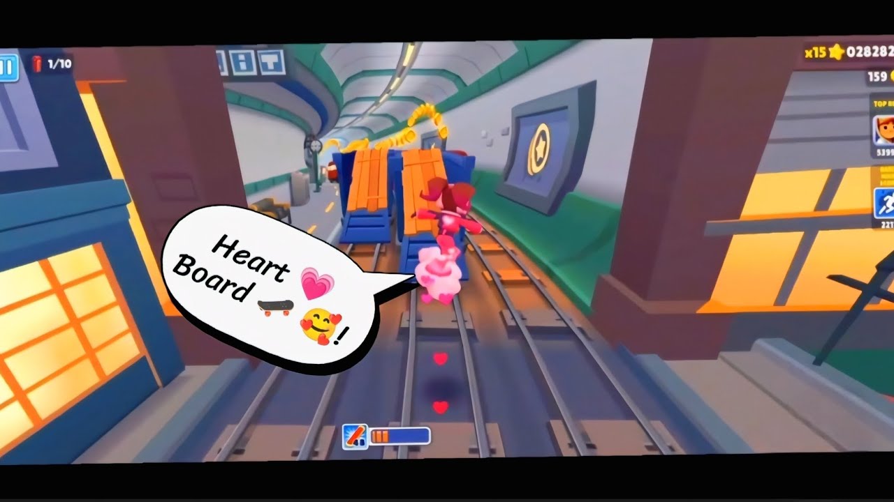 HEART 💗 BOARD 🛹 🥰! SUBWAY 🚇 SURFERS। IDLE INSAAN 🤘। 49/365 DAYS। #subwaysurfers #viral #video 