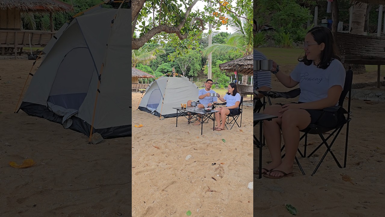 Beach camping in Lian Batangas  at Volet's Campsite #beachcamping #carcamping #motocamping #asmr
