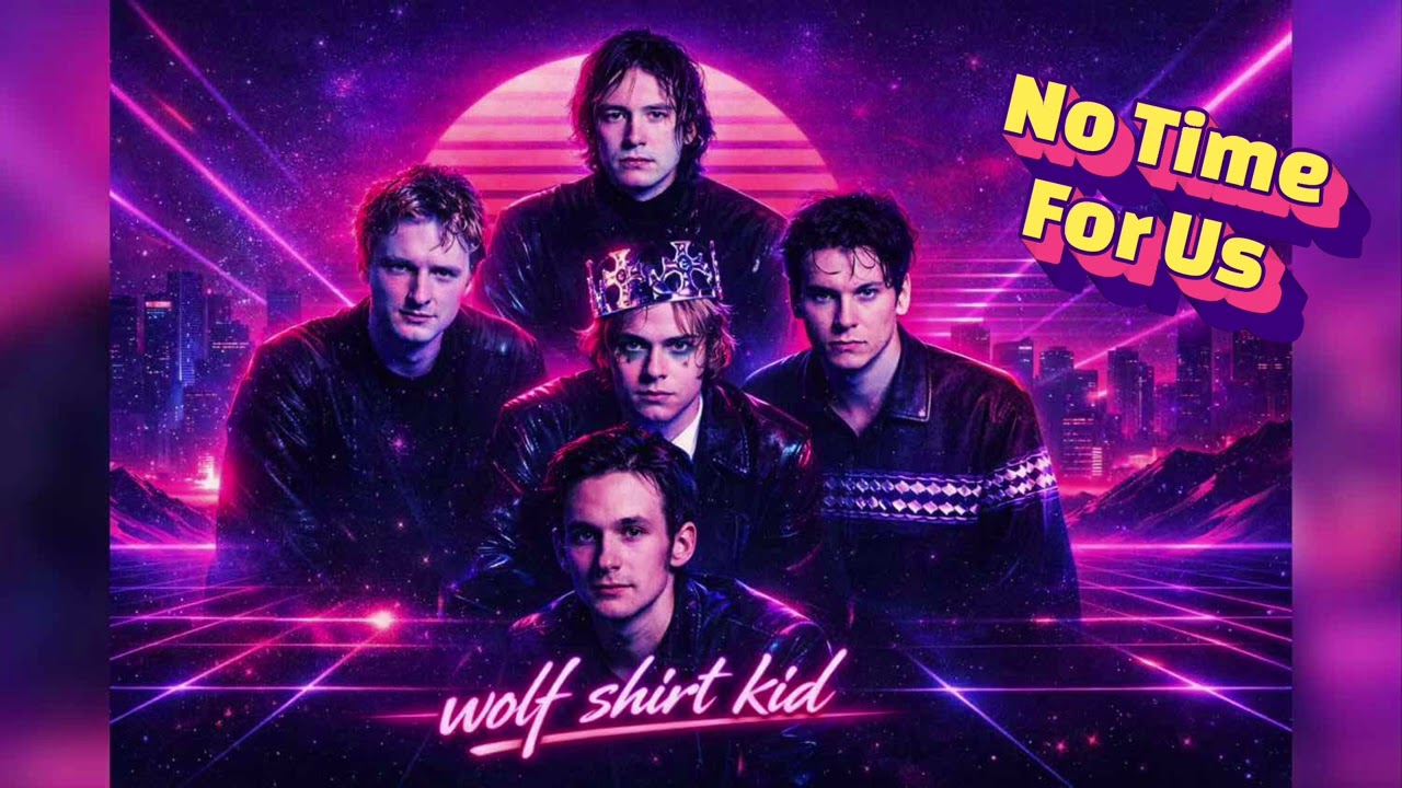 Broder Daniel – No Time For Us (80s Synthwave AI Cover) | Wolf Shirt Kid