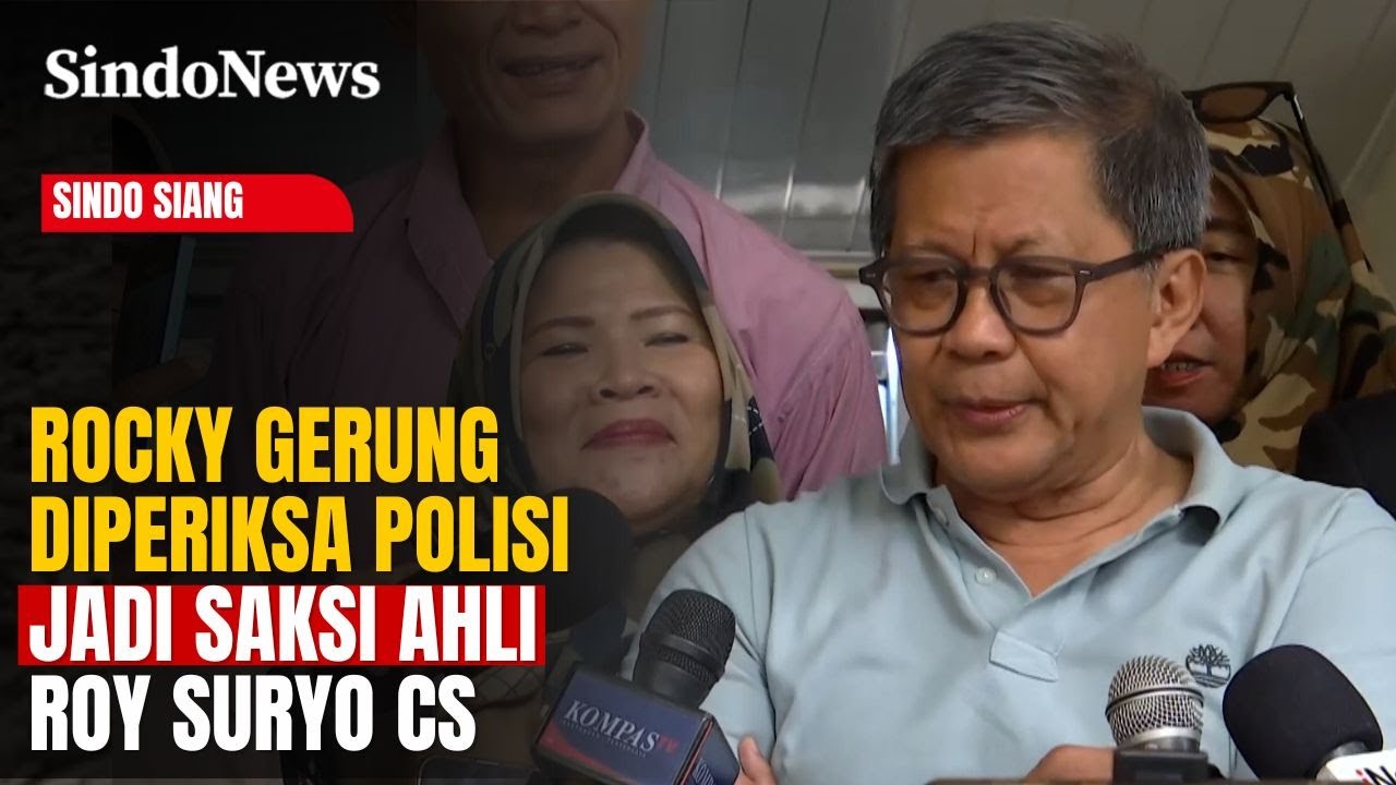 Rocky Gerung Diperiksa Polisi Jadi Saksi Ahli Roy Suryo Cs dalam Kasus Ijazah Jokowi | Sindo Siang |