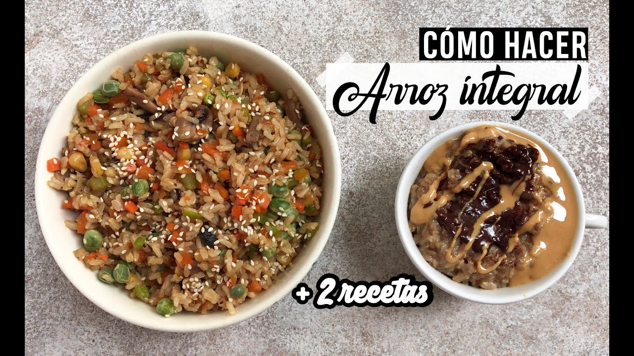 CÓMO HACER ARROZ INTEGRAL + 2 recetas (Prepáralas Desde Cero!!👌🏻) | Saludables & Veganas | Keke🍚