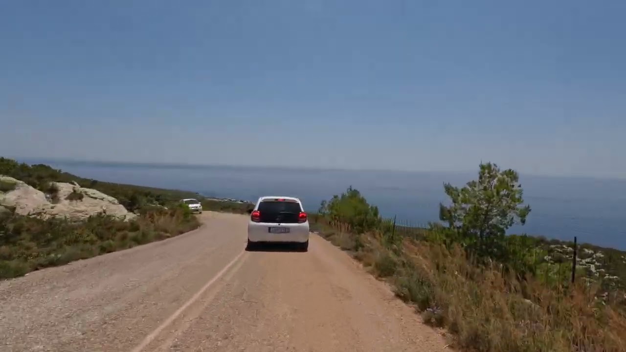 ASMR driving on the sunny hills of Zakynthos, Greece - Greek island life