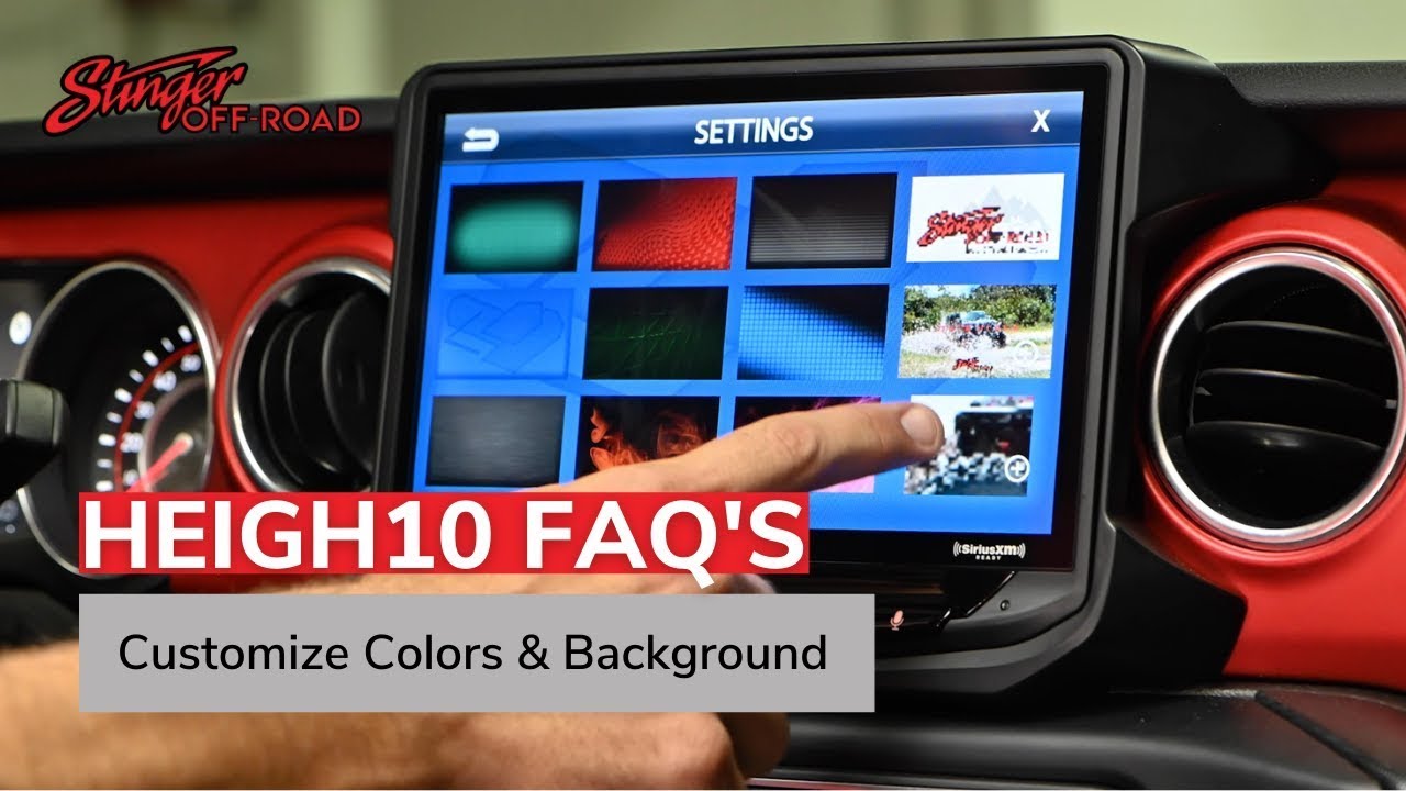 How To Customize Background & Button Illumination Colors on your HEIGH10 - Stinger Off-Road