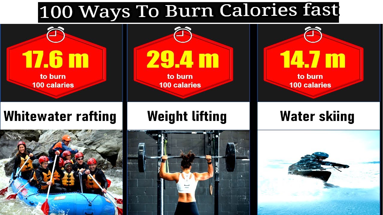 How To Burn 100 Calories fast | 100 Ways To Burn 100 Calories | Calories Comparison