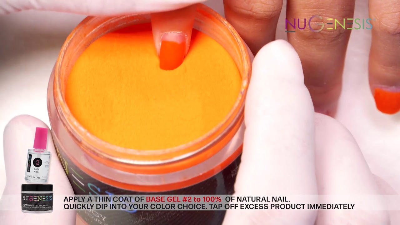How To Apply: One Solid Color On Natural Nails With NuGenesis Nails Dipping Powder