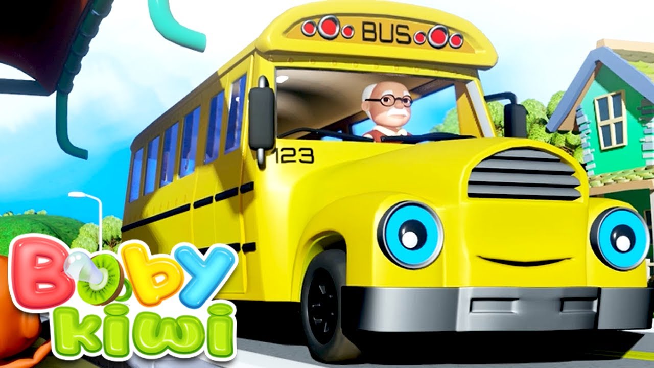 Wheels on the Bus | Nursery Rhymes & Kids Songs Baby Kiwi