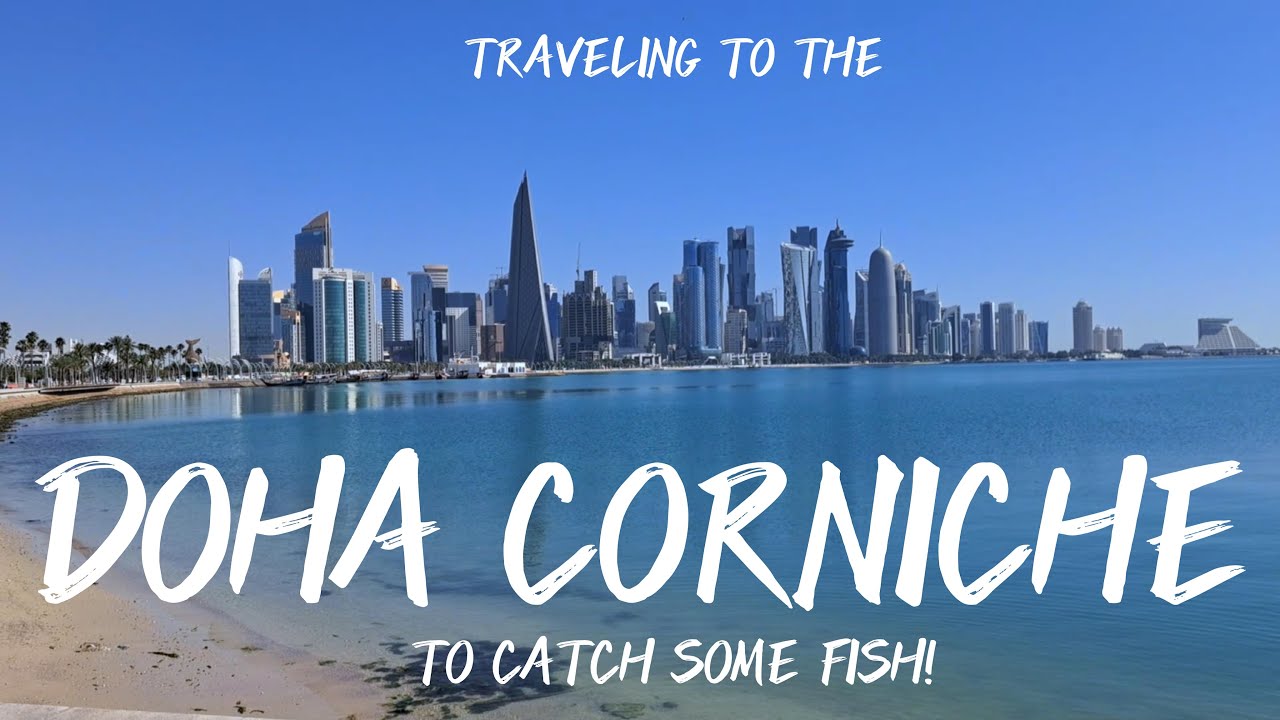 Traveling to the Doha Corniche to Catch some Fish! - Fishing in Qatar! (Doha, Qatar)