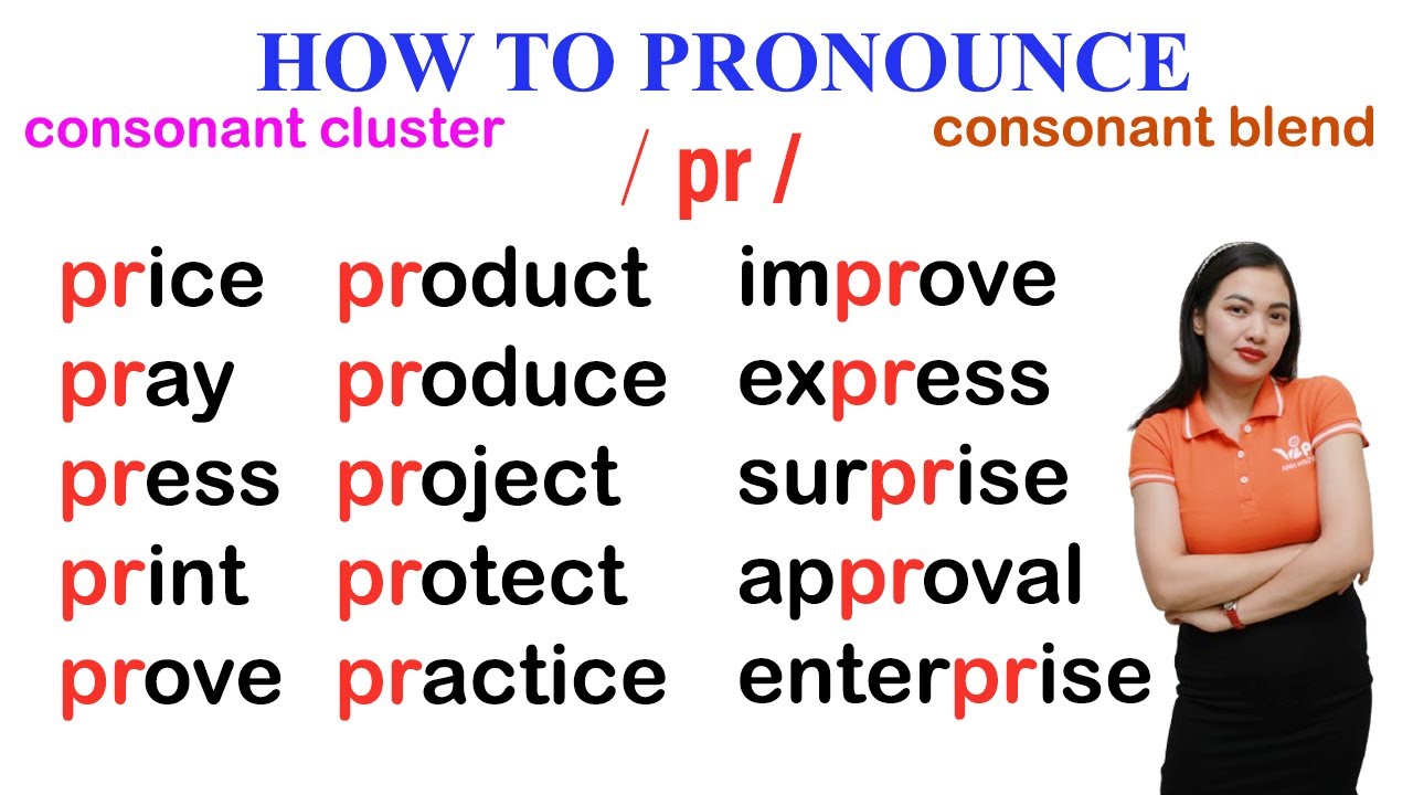 How to pronounce pr sound in English | consonant cluster | consonant blend | IPA
