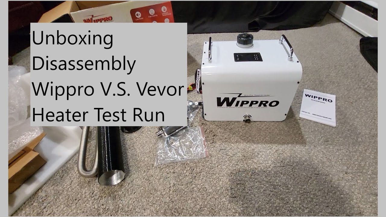 Wippro Diesel Heater 8KW 12V/110 International Version Unboxing, Disassembly, Vevor Compare,Test Run