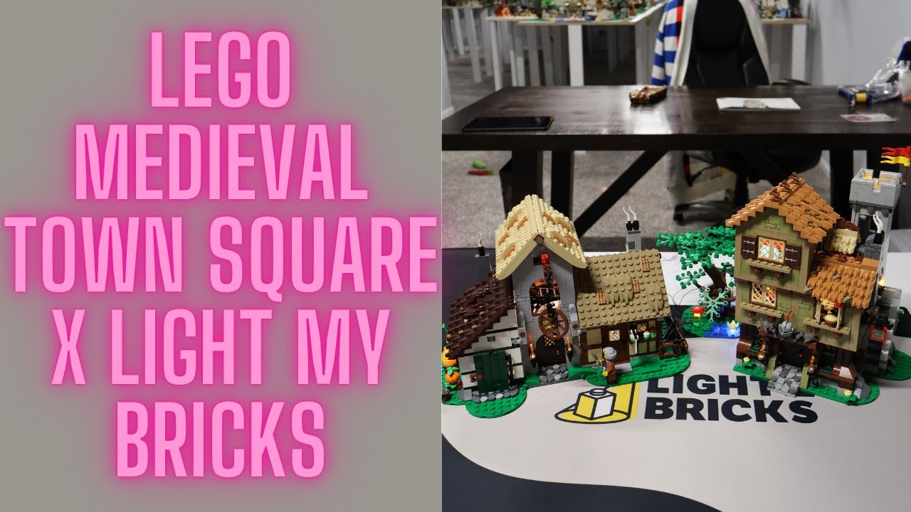 LEGO Medieval Town Square X Light My Bricks