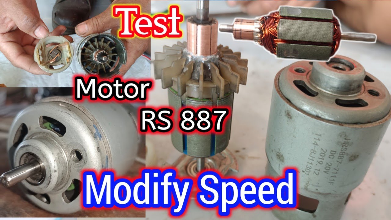 โมใหม่ เเรงมากๆ - Inside of the legendary Motor RS 887/Structure of the Motor เทสลองงานมอเตอร์ rs887
