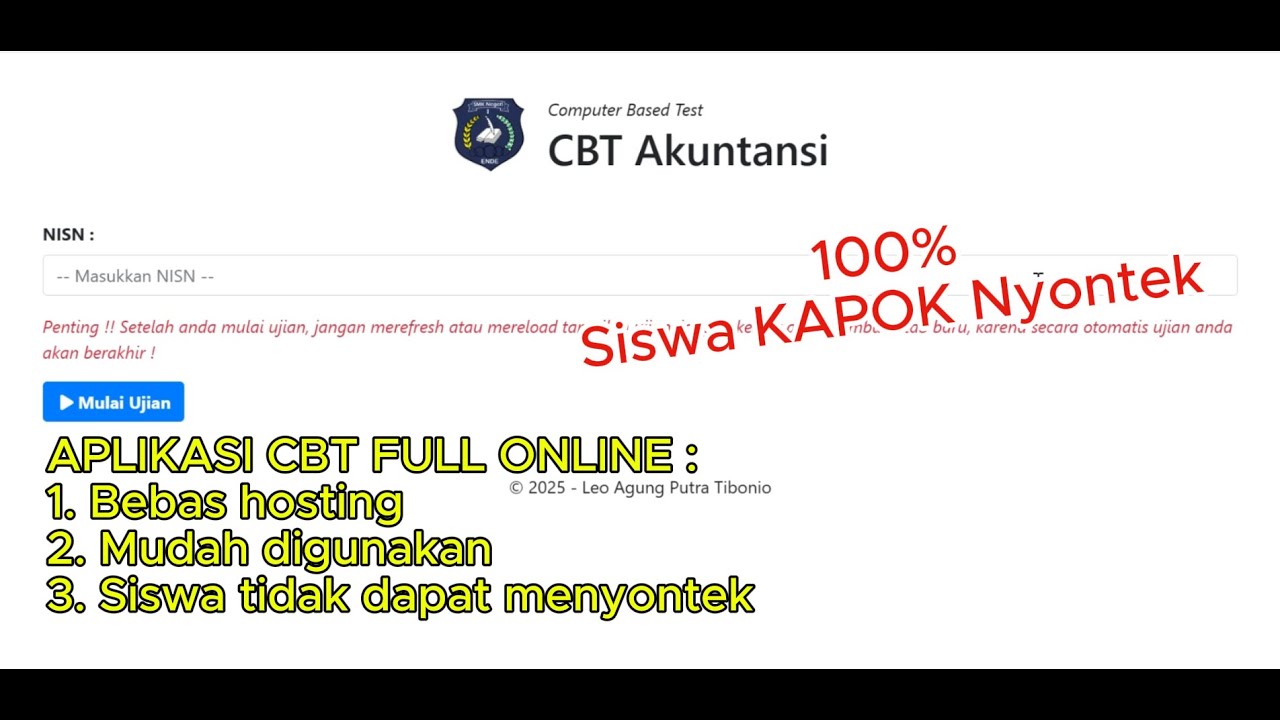 APLIKASI CBT 2025 (ANTI SISWA NYONTEK)