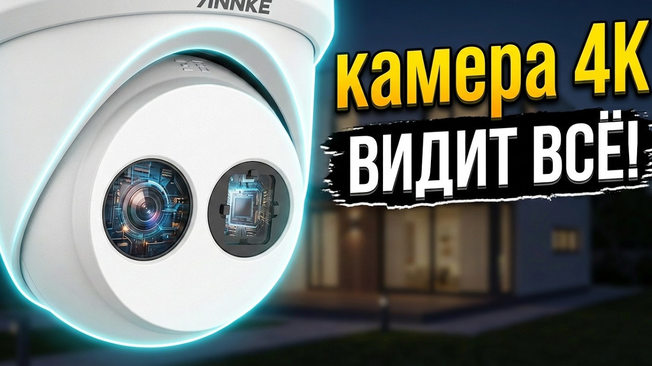 👀 ВИДИТ ВСЕ! ✅ СУПЕР ЧЕТКАЯ КАМЕРА НАБЛЮДЕНИЯ ANNKE 4K 8MP ULTRA HD POE