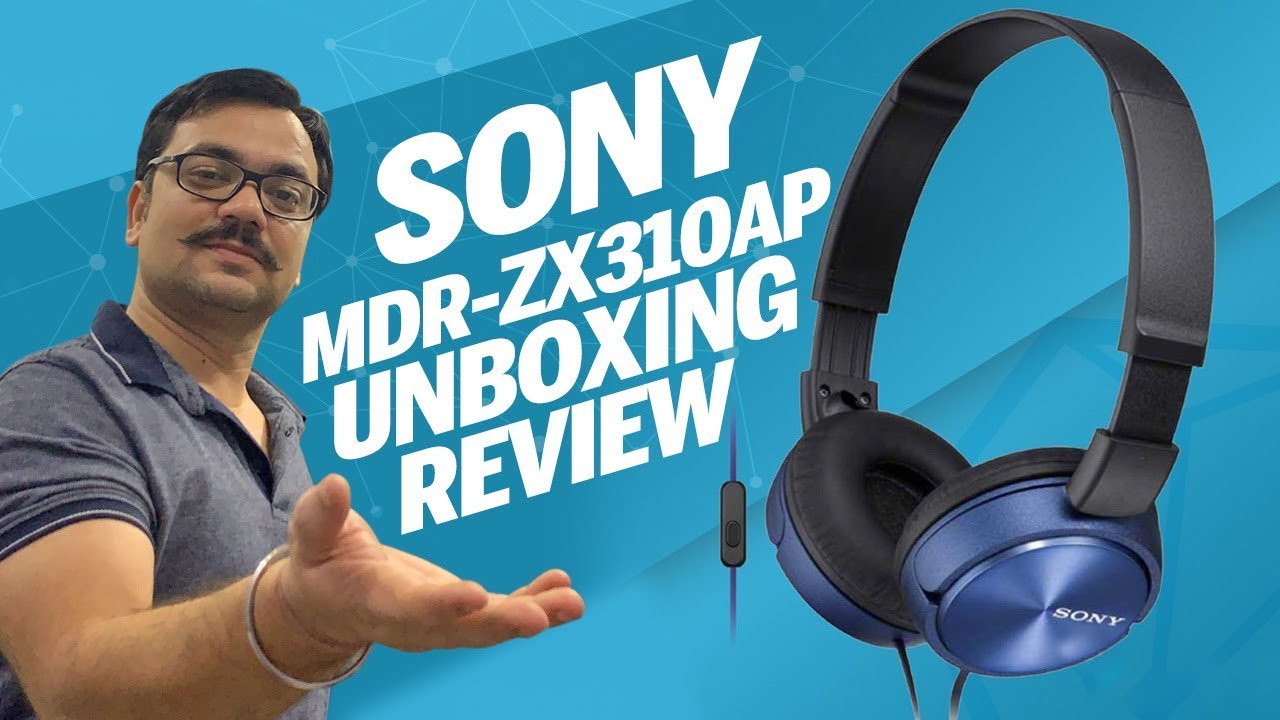 Sony MDR-ZX 310AP Wired Headphone with Mic Unboxing and Review