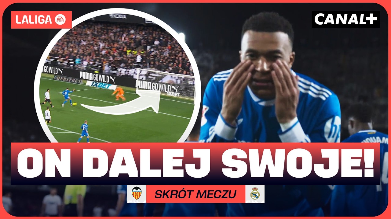 CARRERAS IDZIE NA PRZEBÓJ, MBAPPE Z KOLEJNYM GOLEM! REAL PRZEBIŁ MUR! VALENCIA - REAL, SKRÓT MECZU