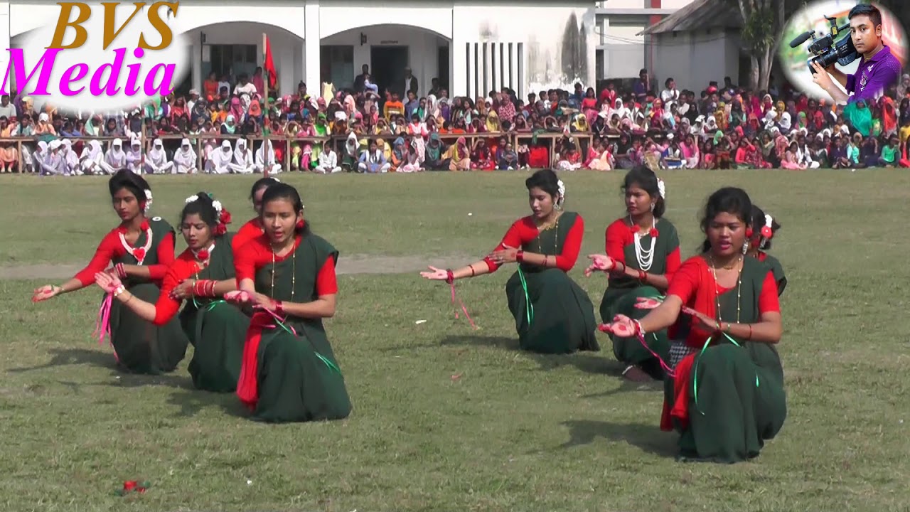 16 December 2019. Rajar Hat Pilot Hi School Dance.Rajarhat,Kurigram