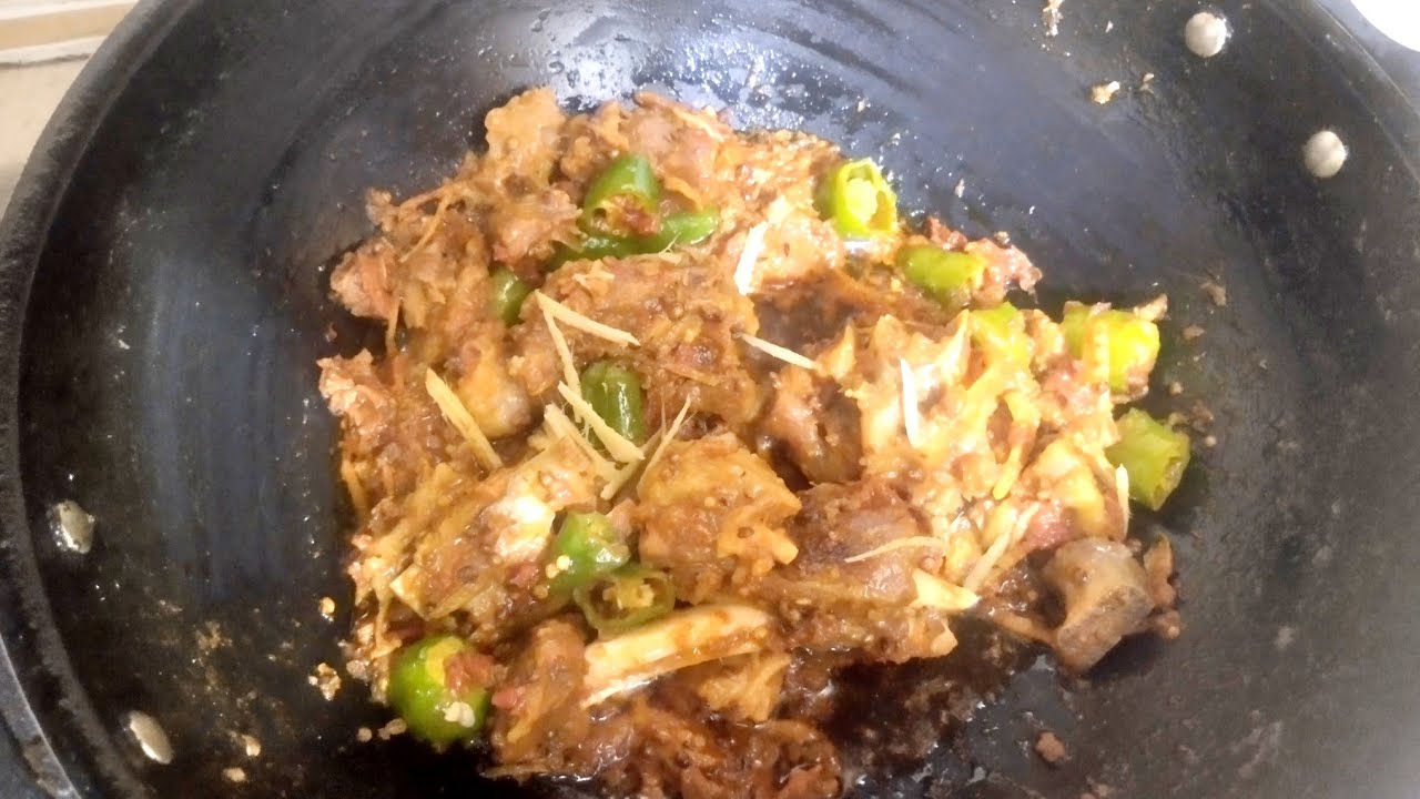 No oil Lamb meat lahori karahi recipe #foodpanel