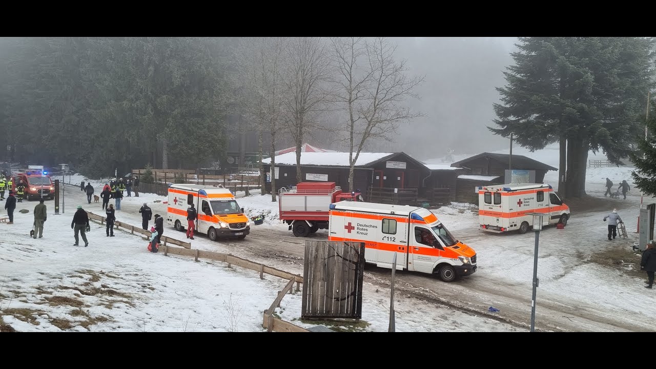 Schwerer Unfall auf dem Erbeskopf: Rettung unter schweren Bedingungen auf der Piste