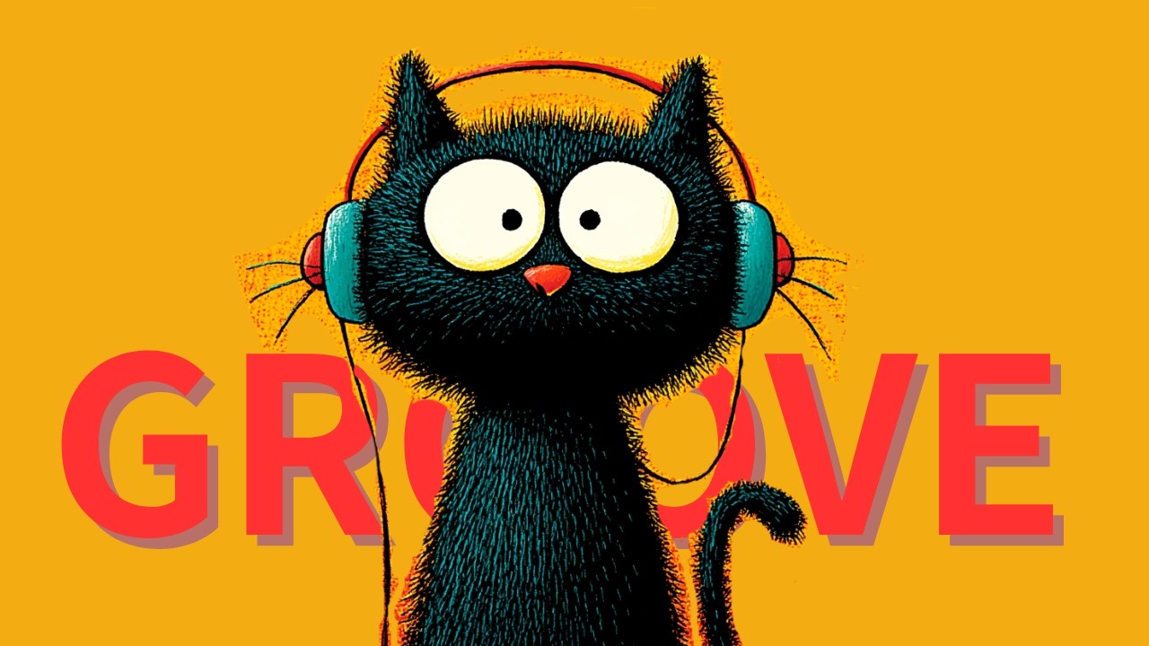 【PlayList|1 Hour】マイペースに行こう♫|Cafe Groove Cat | Smooth Coffee Time Beats