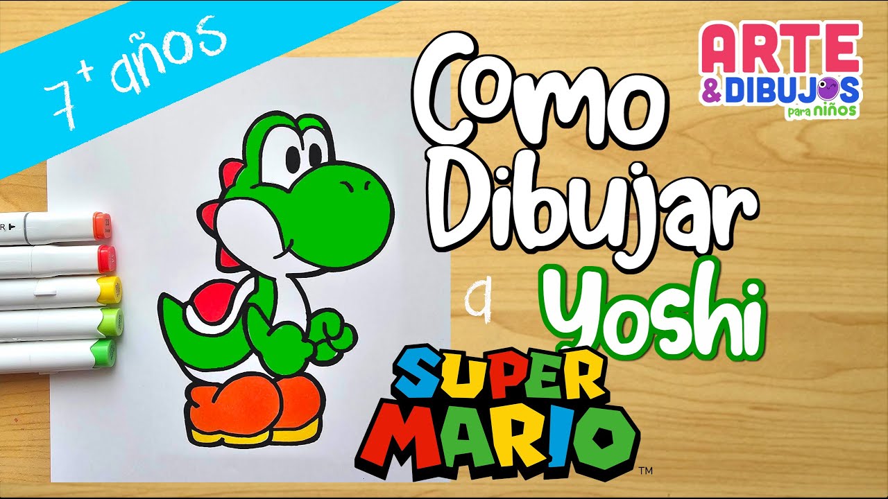 Como dibujar a YOSHI  | Arte y Dibujos para Niños