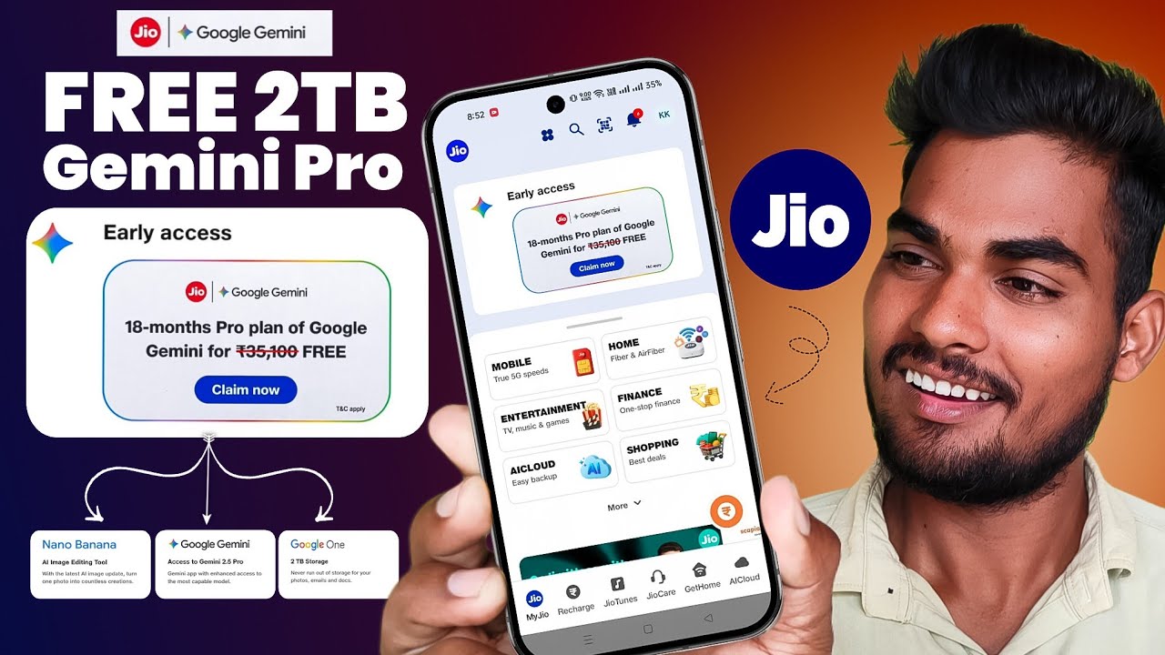 Jio Gemini Offer - How to Claim Jio Gemini Offer free !!
