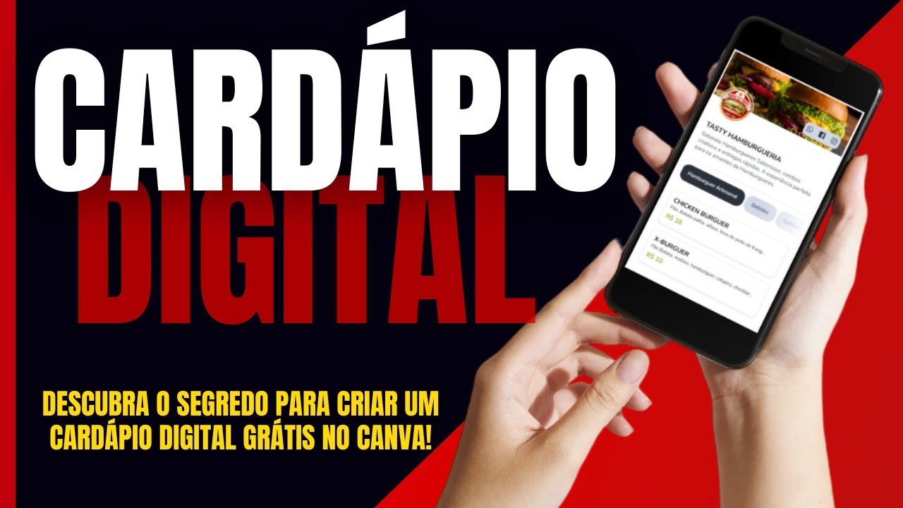 Como Criar um Cardápio Digital de Sucesso no Canva - Passo a Passo!