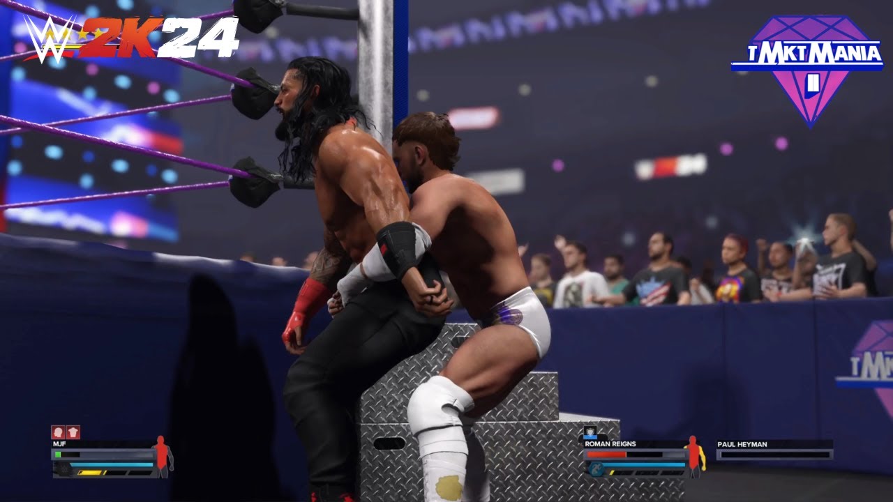 WWE 2K24 - Roman Reigns vs MJF | WKPW World Championship