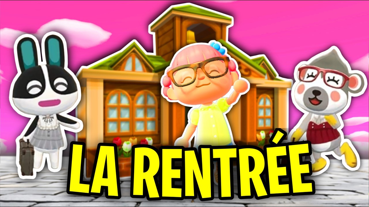 J’OUVRE MA NOUVELLE ÉCOLE dans ANIMAL CROSSING ! 📝 #backtoschool 