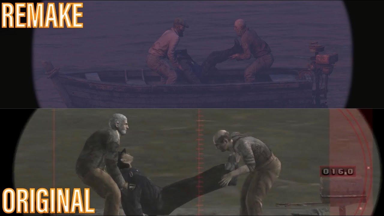 Resident Evil 4 Remake Body Dump Scene Comparison - RE4 Original VS. RE4 Remake