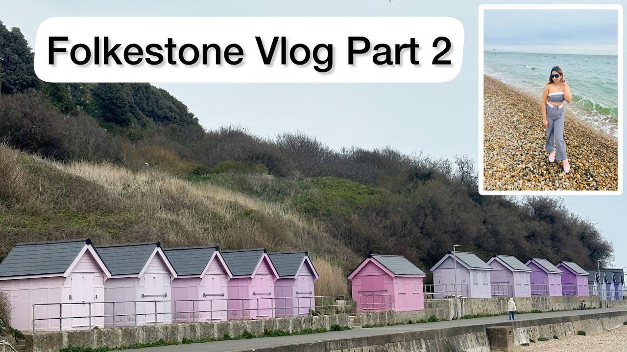 Summer Weekend Trip In UK | Folkestone | Kent | Beach Staycation | English Channel | Mermaid beach