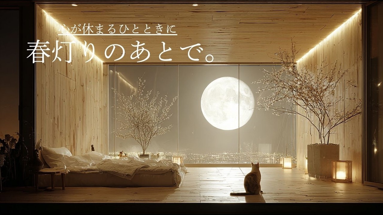 【癒やされるBGM】🌙心が休まるひとときに、春灯りのあとで。