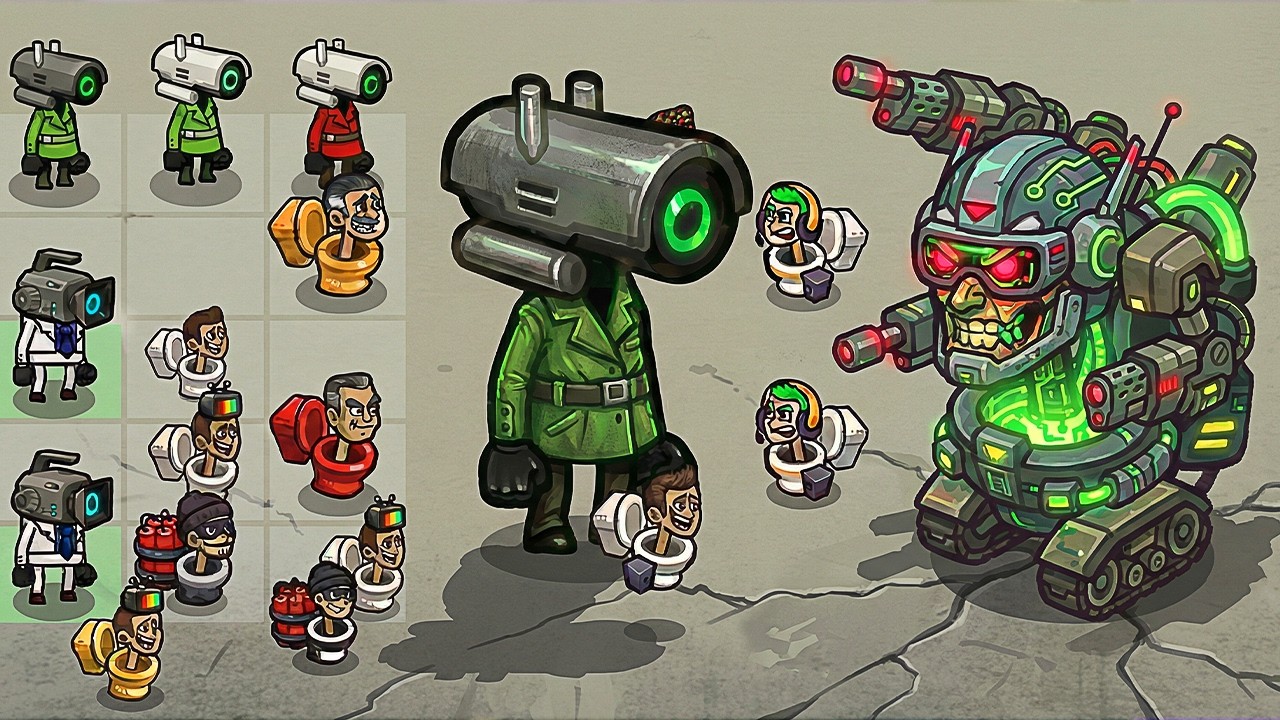 Skibidi Toilet _ Clash In Merge,  Skibidi Toilet Epic Battle Attack On Merge