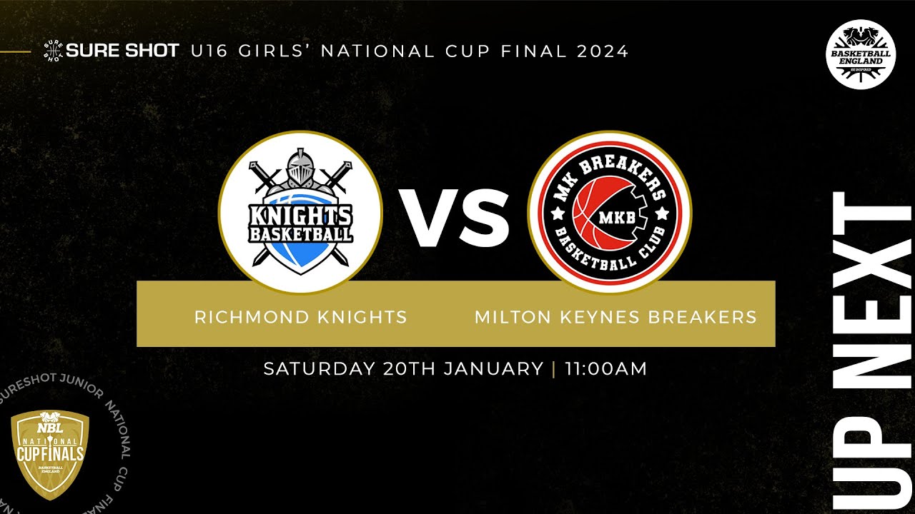 U16 Girls Sure Shot Junior National Cup Final 2024: Richmond Knights v Milton Keynes Breakers