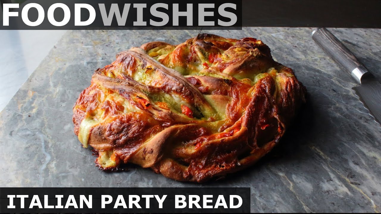 Italian Party Bread - Meat & Cheese Stuffed Wreath - Food Wishes