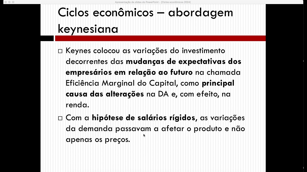 Ciclos econômicos reais (real business cycles)  -  parte 1
