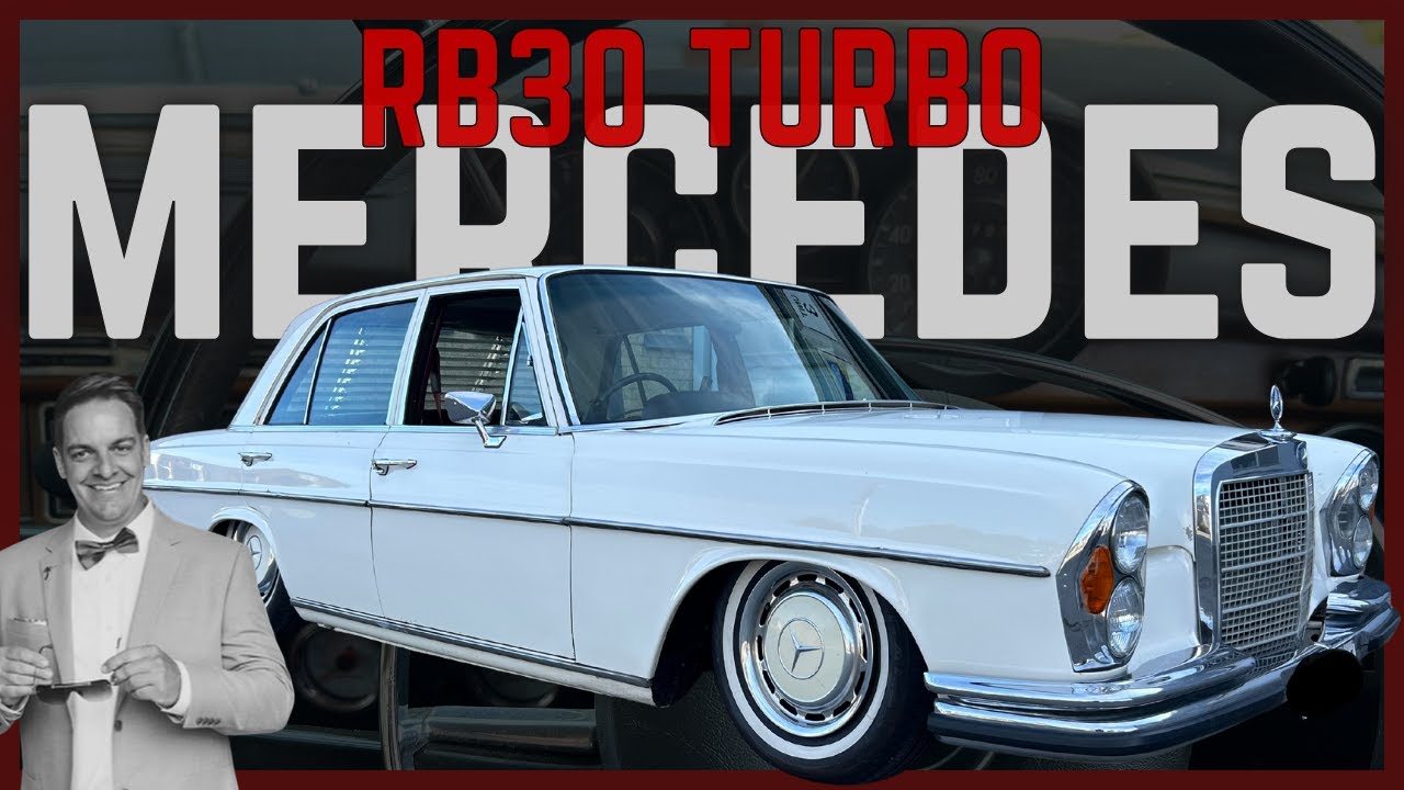 MERCEDES 280SE С ДВИГАТЕЛЕМ RB30 TURBO