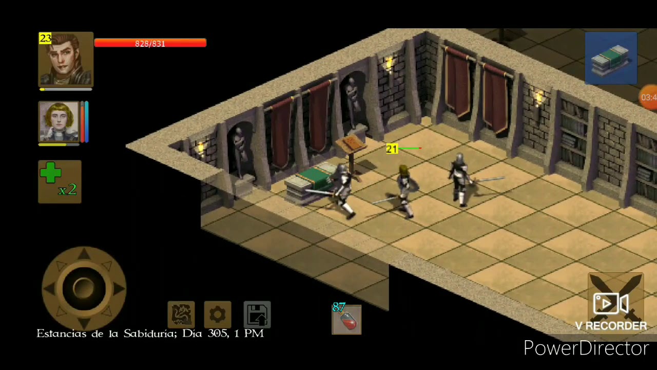 exiled Kingdoms, estancias de la sabiduría, gastando 425 mil de oro en menos de 3 minutos.