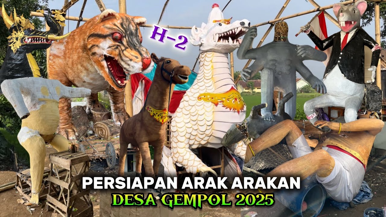 H-2 Review Persiapan Arak arakan Desa GEMPOL 2025‼️Gempol Cirebon