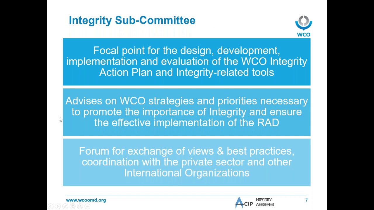 WCO Integrity Webservices: What is the WCO doing about corruption in Customs?