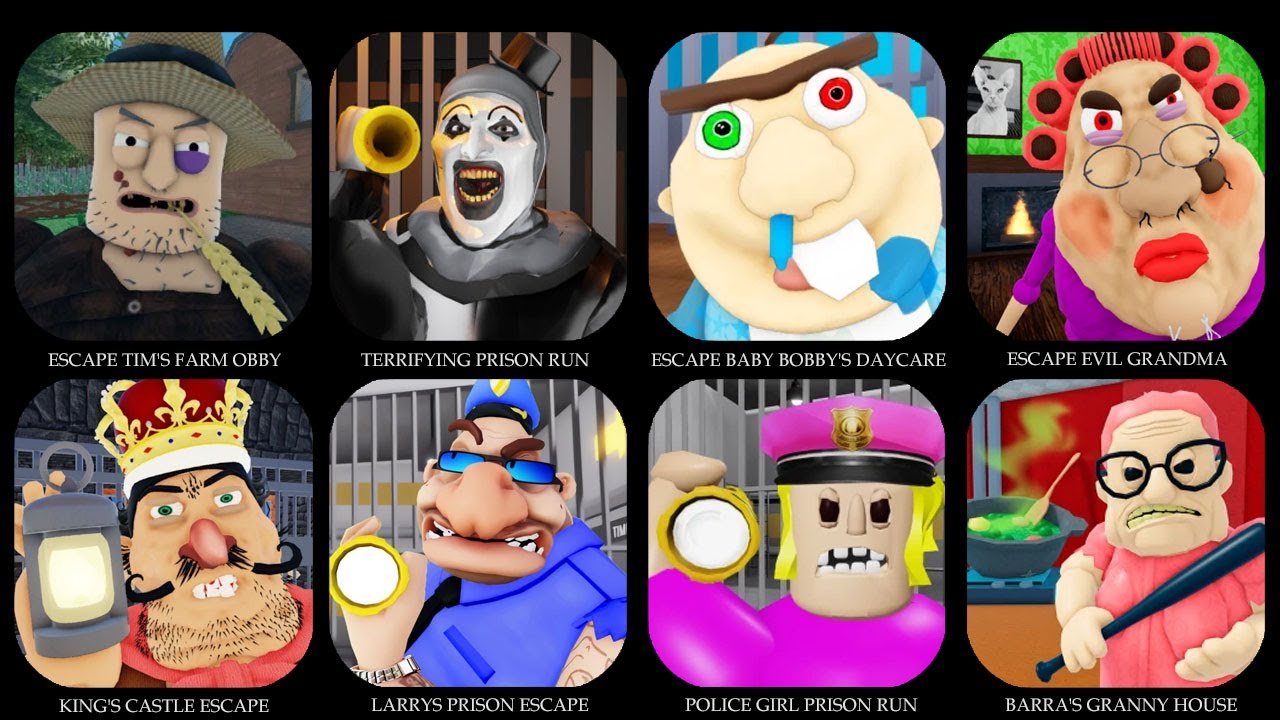 TIM'S FARM OBBY, TERRIFYING PRISON RUN, ESCAPE BABY BOBBY DAYCARE,...