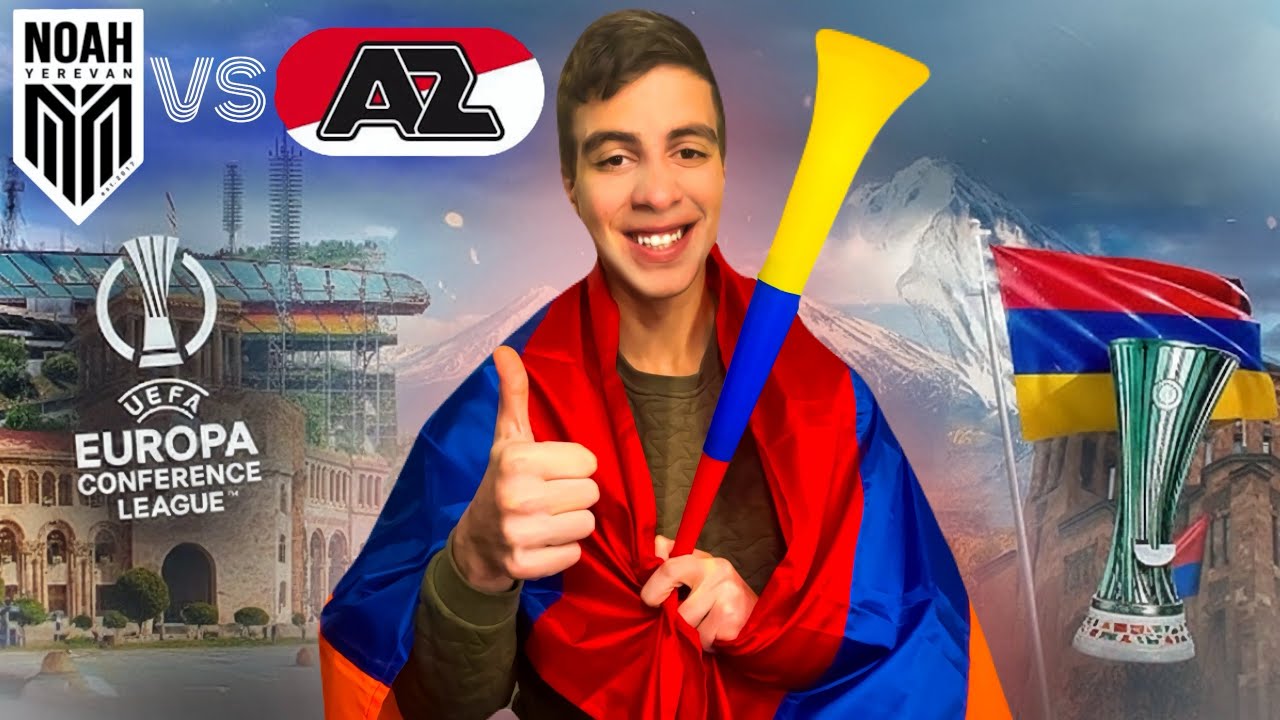 Գնացել էի ստադիոն ⚽🔥 FC Noah vs AZ Alkmaar 😍 Հաղթեցինք 1-0 💪🏆