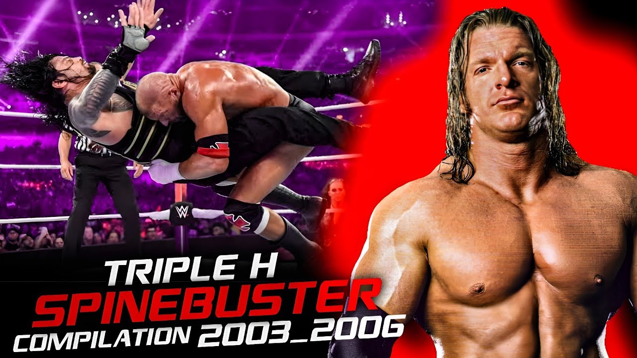 Wwe Triple h SpineBuster Compilation 2003_2005