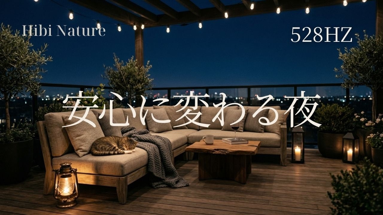 【優しい528Hz】安心へと整っていく時間｜ざわつく心を落ち着かせる睡眠BGM