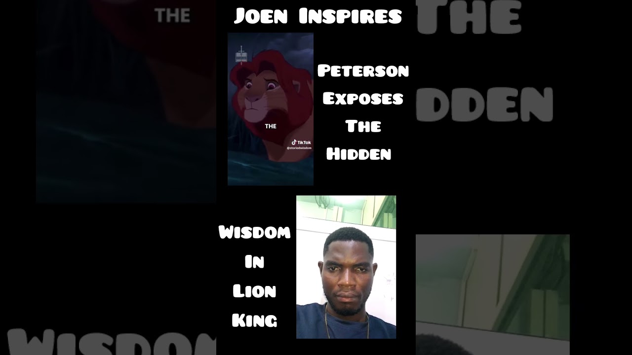 Jordan Peterson Exposes The Hidden Wisdom In Lion King#joeninspires #jordanpeterson #lionking #simba