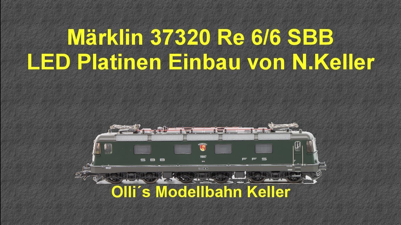 Märklin 37320 Re 6/6, Umbau auf Beleuchtungsplatinensatz von Nicole Keller