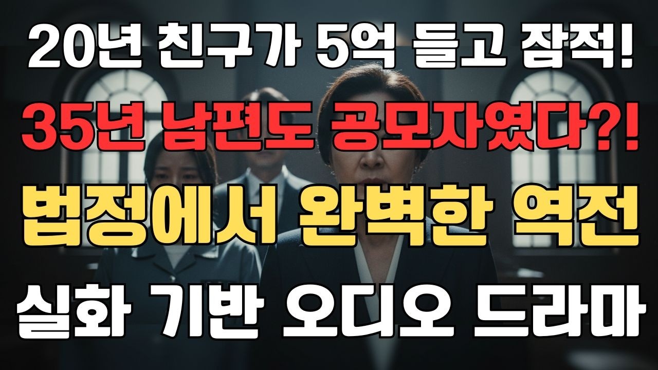 20년 친구가 5억 들고 잠적... 35년 남편도 공모자였다! | 60세 여성의 통쾌한 복수
