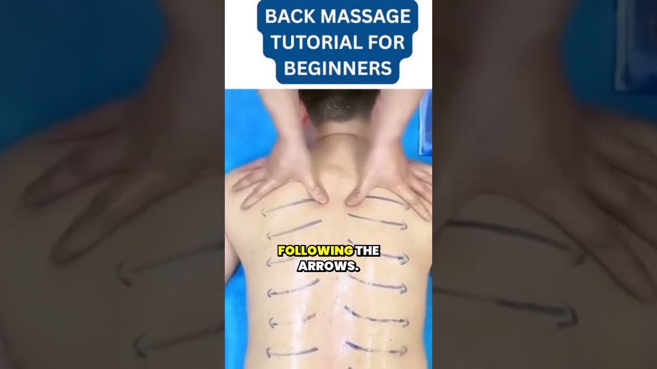 Simple BACK MASSAGE TUTORIAL FOR BEGINNERS 💆 Learn in 50 Seconds! #MassageTutorial
