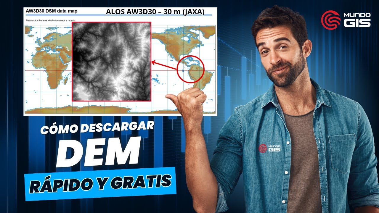 🚨Descarga DEM GRATIS (30 m) de ALOS AW3D30 [Alta Calidad]— Paso a paso