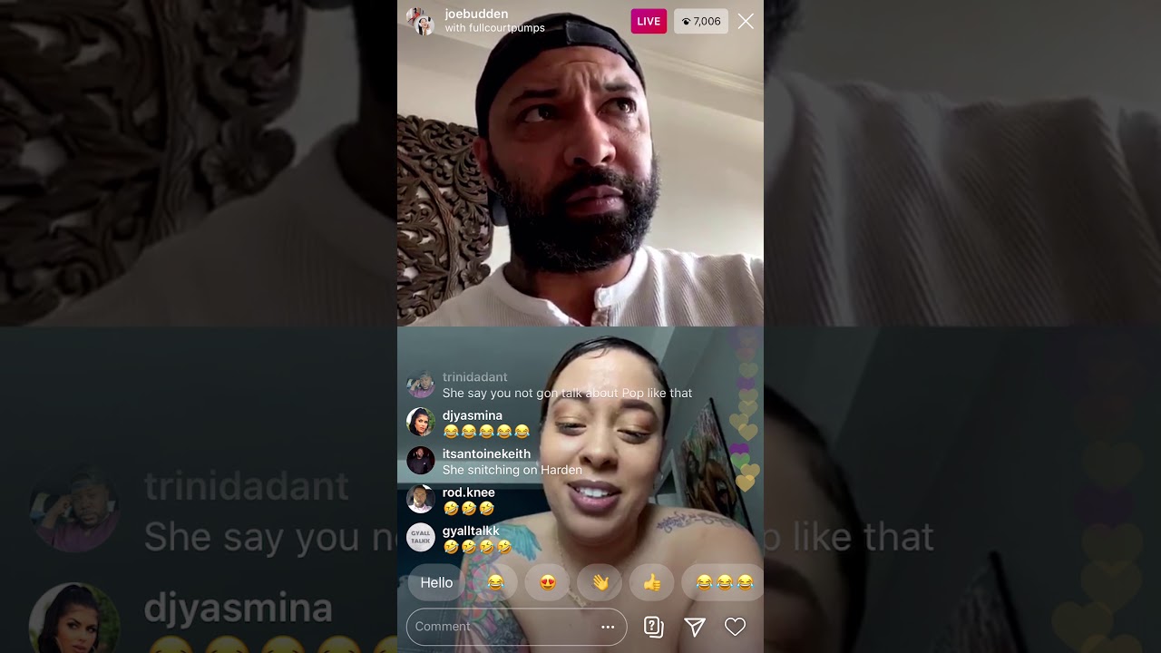 Joe Budden and Mandii from Whoreible Decisions discuss relationship types on IG Live